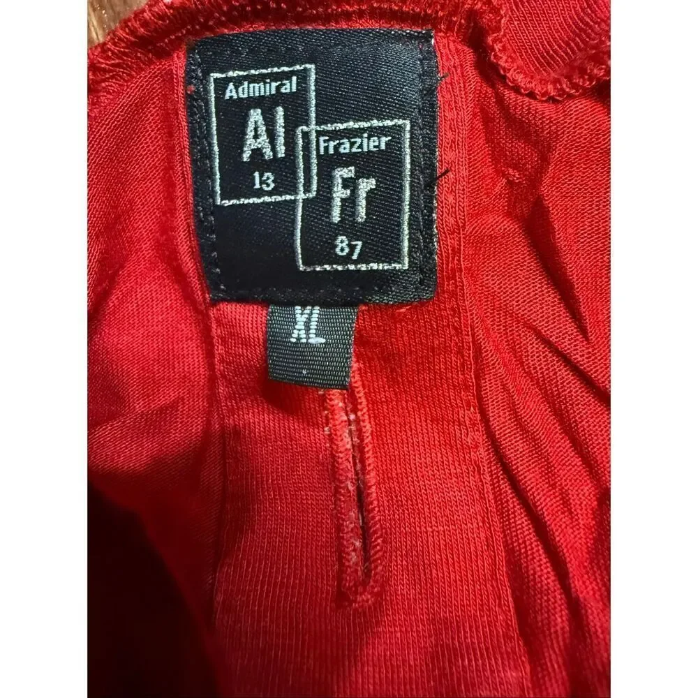 Admiral Frazier Pet Dog Single Scoop 3/4 Sleeve Pullover Shirt Red XL NWT